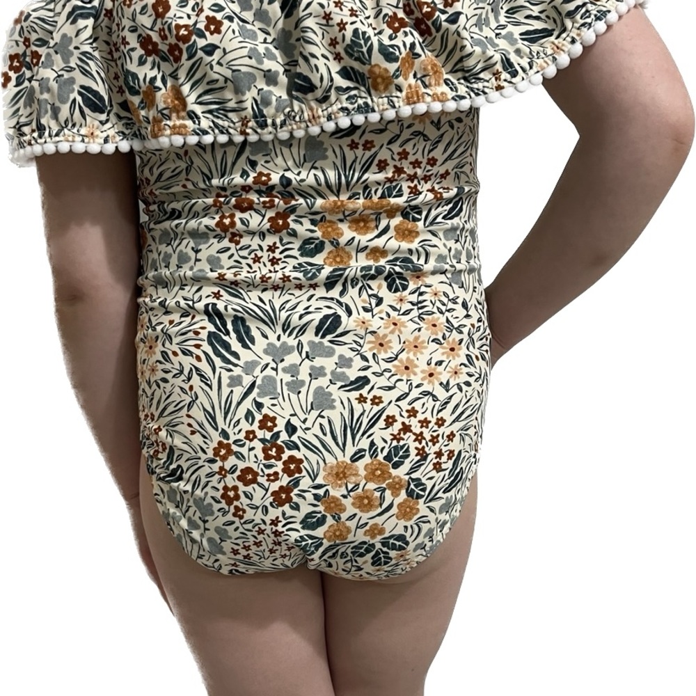 Girls floral/multicolor one piece swimsuit